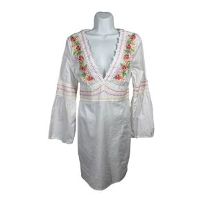 CRUISE WEAR & CO. EMBROIDERED TUNIC TOP